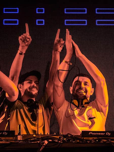 Kings of the Rollers performing onstage at Hospitality in the Park 2019