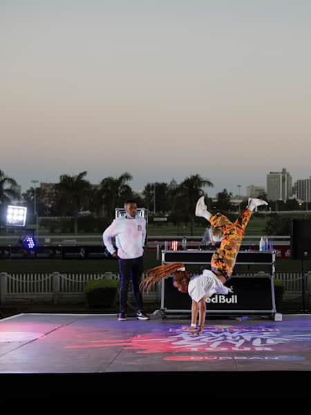 Participant performs at Red Bull Dance Your Style in Durban, South Africa on June 26, 2021