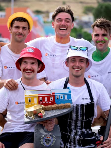 Cooking all day long - the Potjie Boys made a meal of the course