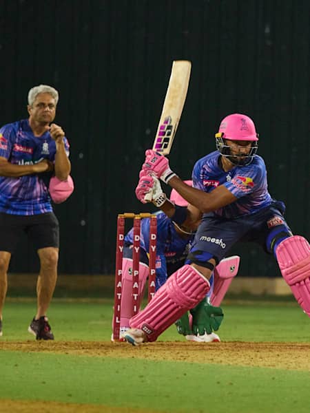 Devdutt Padikkal during a training session for Rajasthan Royals