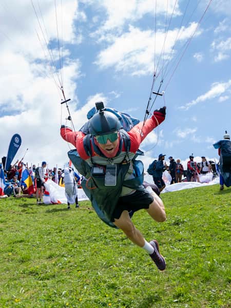 Thomas Friedrich in Kitzbühel, Austria during Red Bull X-Alps, 2023