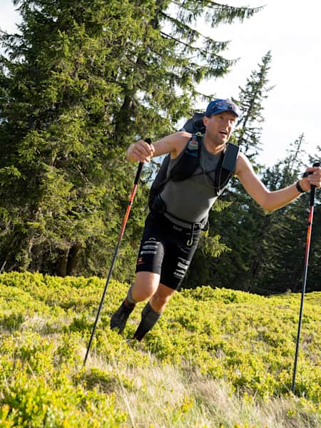 RBC perform during the Red Bull X-Alps on the Hochgruendeck in Wagrain, Austria on June 11, 2023.