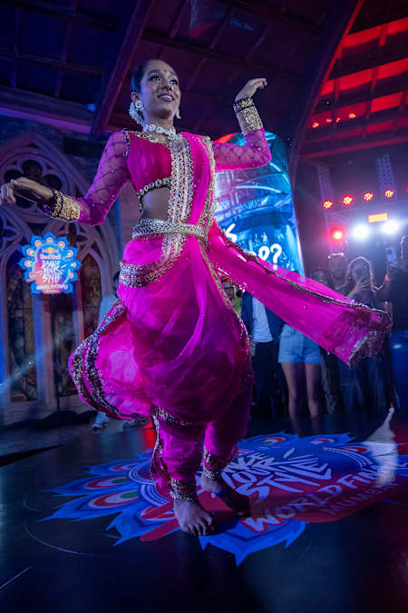 Saumya performs at Red Bull Dance Your Style World Final 2024 launch party