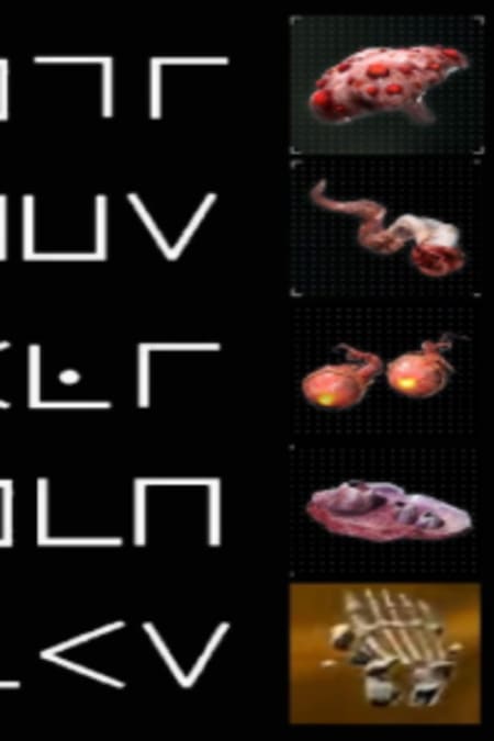 Le code d’alchimie et les objets associés sont montrés côte à côte dans Call of Duty: Black Ops 7 Zombies.