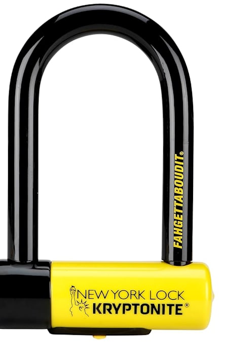 Deux fois plus petit que le Granit X-Plus, l'antivol de vélo Kryptonite New-U New York Fahgettaboudit Mini peut être embarqué dans toutes vos aventures tout en prenant un minimum de place (15 cm).