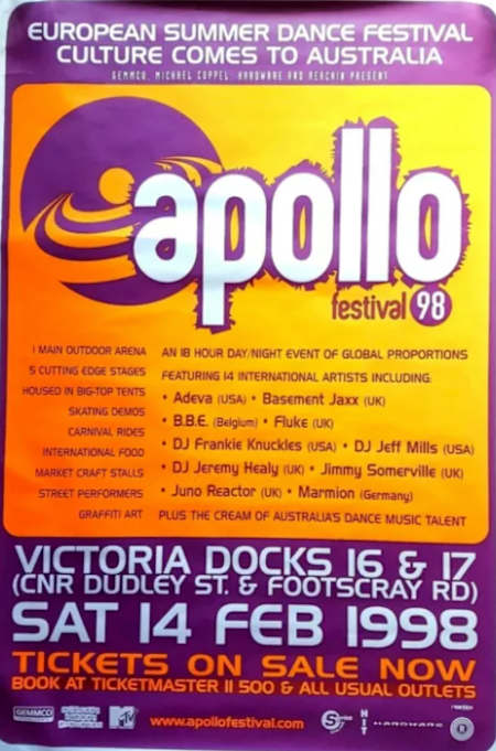 Apollo '98 Melbourne poster