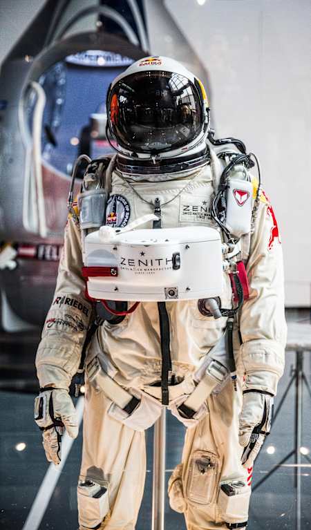 Η στολή του Felix Baumgartner για το Red Bull Stratos που βρίσκεται στο Ελβετικό Museum of Transport στο Luzern