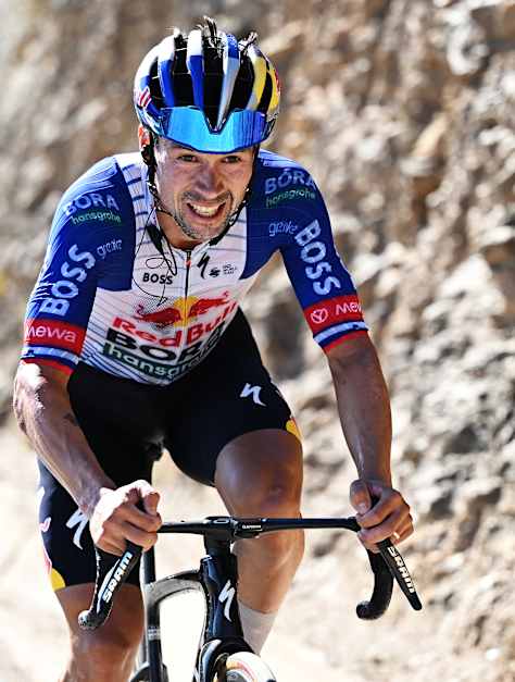 Primož Roglič on Stage 20 of La Vuelta