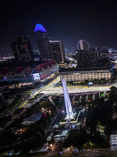 Bird's Eye View of the 2019 Singapore Grand Prix 
