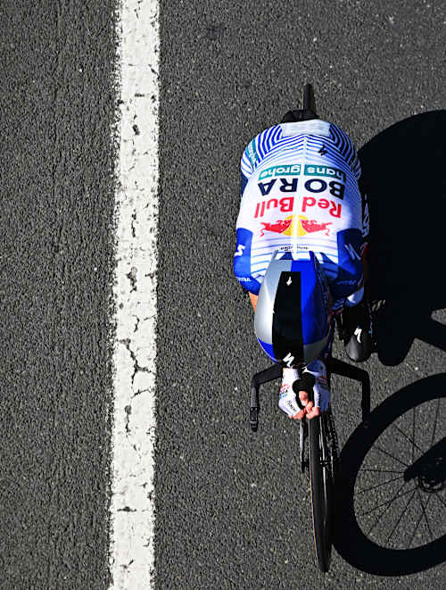 Gianni Moscon during the 2026 Itzulia time trial