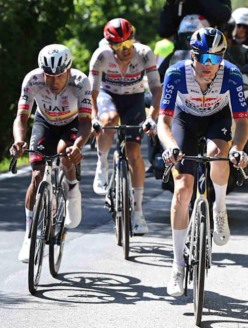 Aleks Vlasov in the break on Stage 11 of the Giro