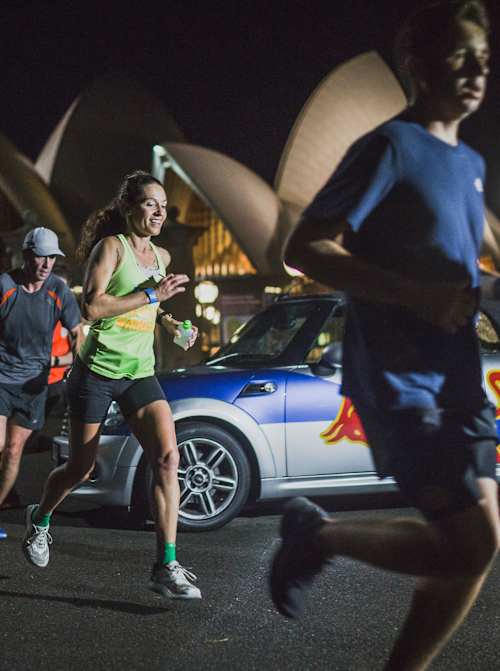 Runners during the sixth edition of the Wings for Life World Run