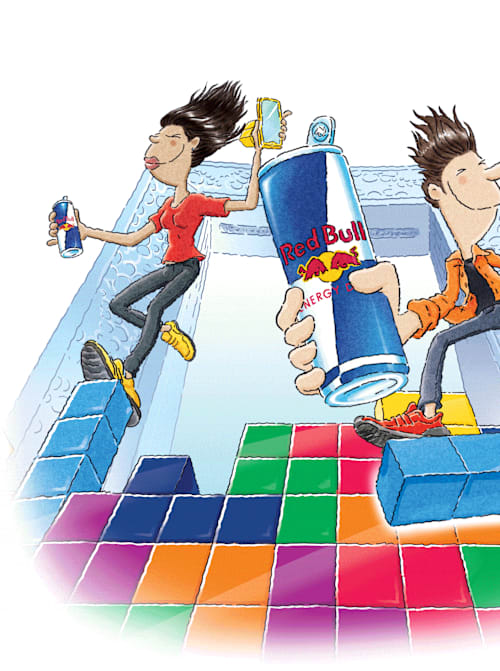 Red Bull Tetris KV - static