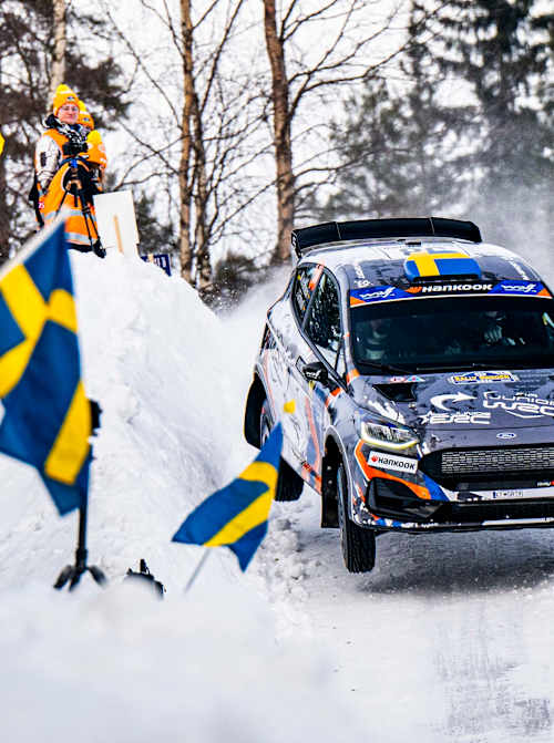 Carlberg will follow Mille Johansson by stepping up to Junior WRC