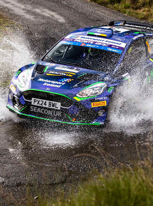 Armstrong won for the first time in the ERC following fine drive