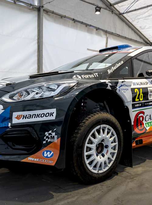 This is the Ford Fiesta Rally2 Johansson will drive in WRC2