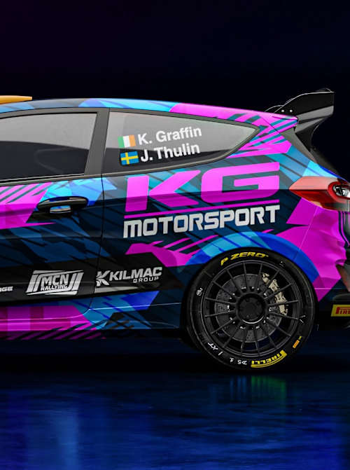 Graffin's Ford Fiesta Rally3 will sport a striking colour scheme