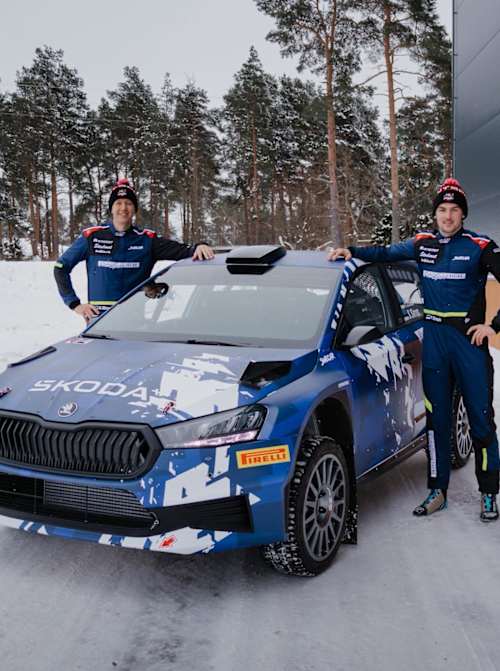 Enok (right) and co-driver Simm have ERC ambitions