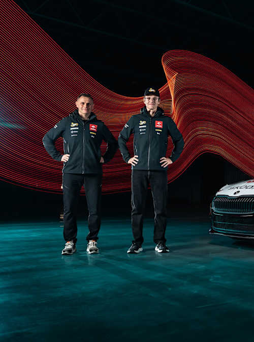 Syty (left) will co-drive fellow Pole Matulka in ERC 2026