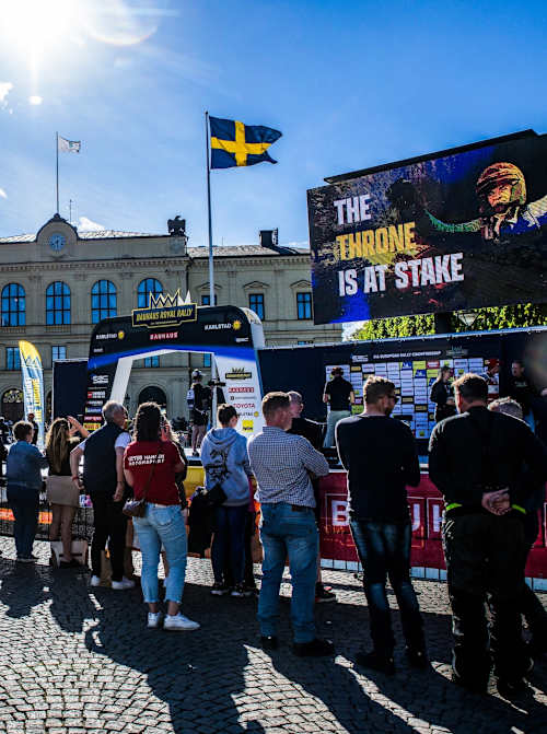 Stora Torget is a popular location for rally fans