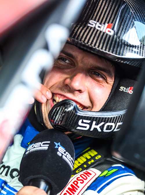 Dominik Stříteský leads in the ERC