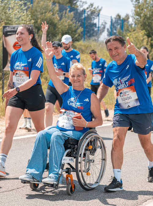 10. svibnja 2026. sudionici glavne utrke Wings for Life World Run u Zadru, u Hrvatskoj