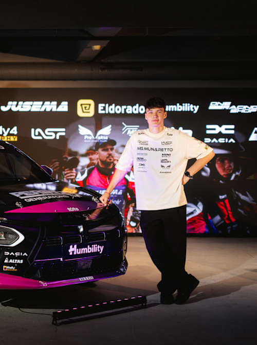 Titas Čapkauskas (left) will co-drive Buteikis in Junior ERC