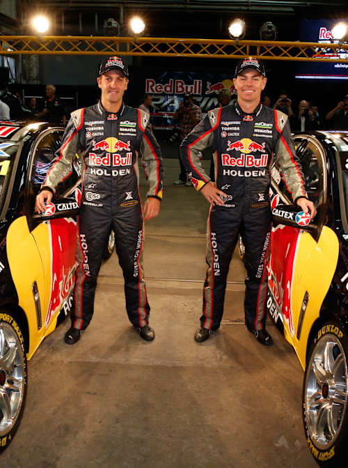 Red Bull AMPOL Racing launch with Jamie Whincup and Craig Lowndes in 2013
