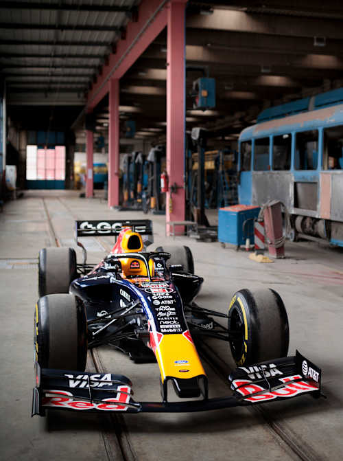 Red Bull Racing Showcar photographed at the ZET service centre in Zagreb, Croatia on April 2, 2026.
