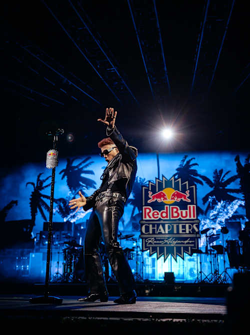 Rauw Alejandro performs at Red Bull Chapters at Forest Hills Stadium in NYC