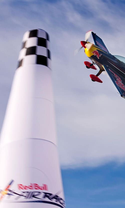 Peter Besenyei at the Red Bull Air Race unveiling