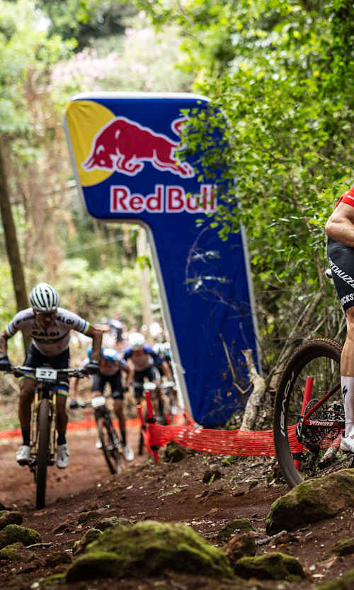 Martin Vidaurre performs at UCI XCO World Cup in Araxa, Brazil