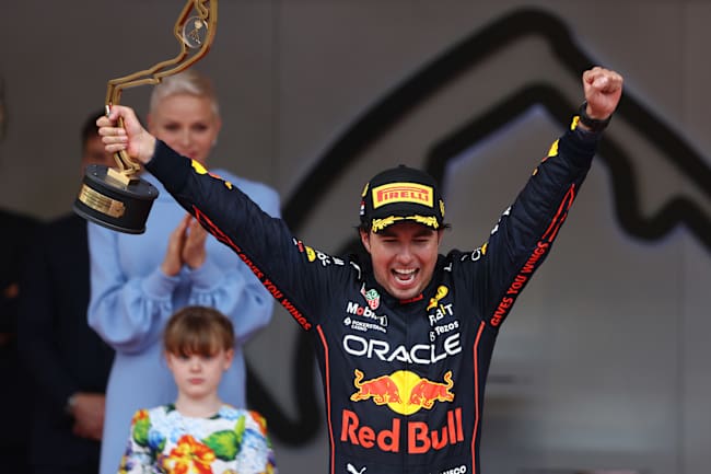 Checo Pérez en el GP de Mónaco