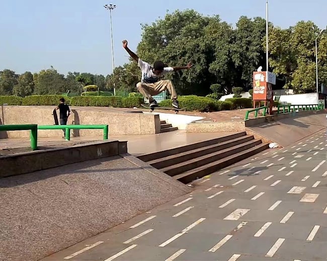 Sagar Wagela Skateboarding Delhi Streets
