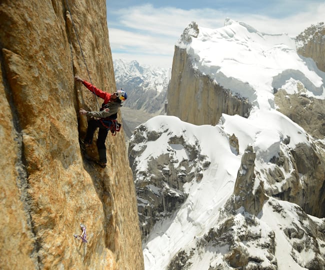 Freeclimber David Lama Tops Trango Tower
