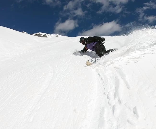 Le virage frontside en snowboard avec Xavier De Le Rue