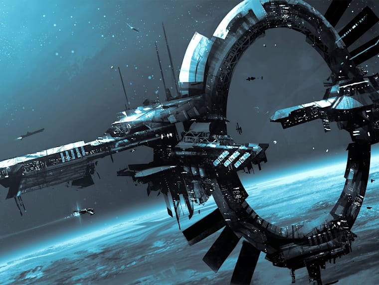 Wallpaper Star Citizen Planets Space Fantasy ship Games 1366x768