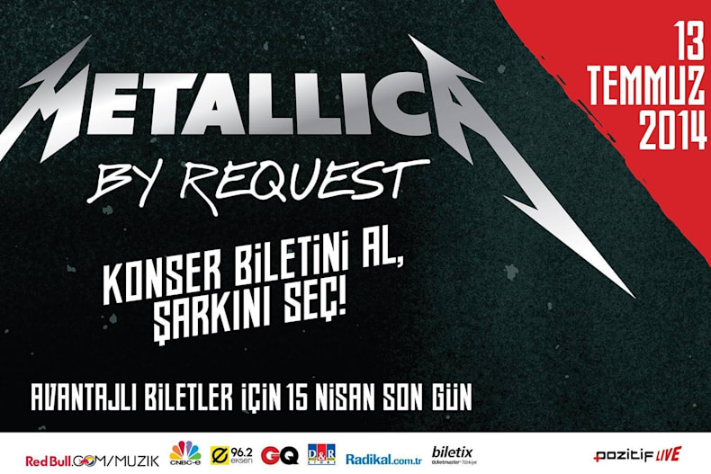 13 Temmuz 2014 Metallica Istanbul Konseri