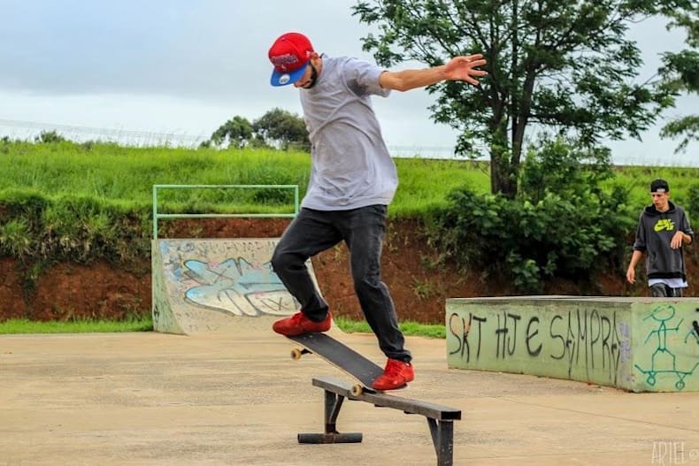 skating in sweatpants