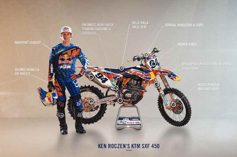 Ken Roczen's KTM 450 SXF: Tech photos