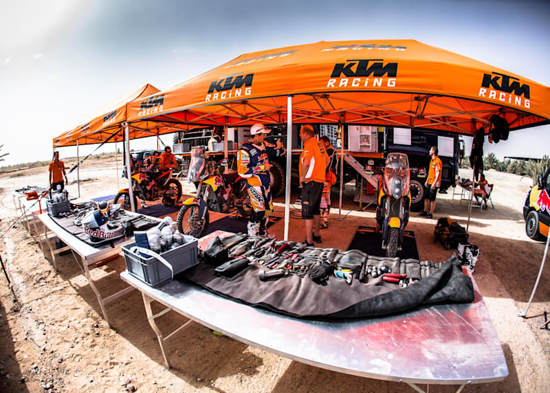 Brand new KTM 450cc Rally for Marc Coma at Dakar