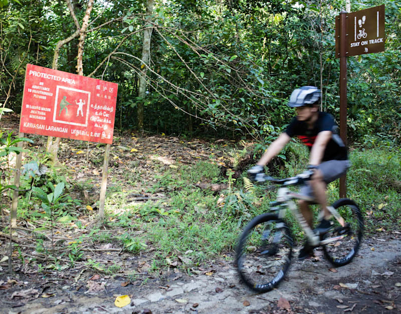 Bukit Timah Mountain Bike Trail Map Bukit Timah Nature Reserve: Mountain-Bike Trail Guide