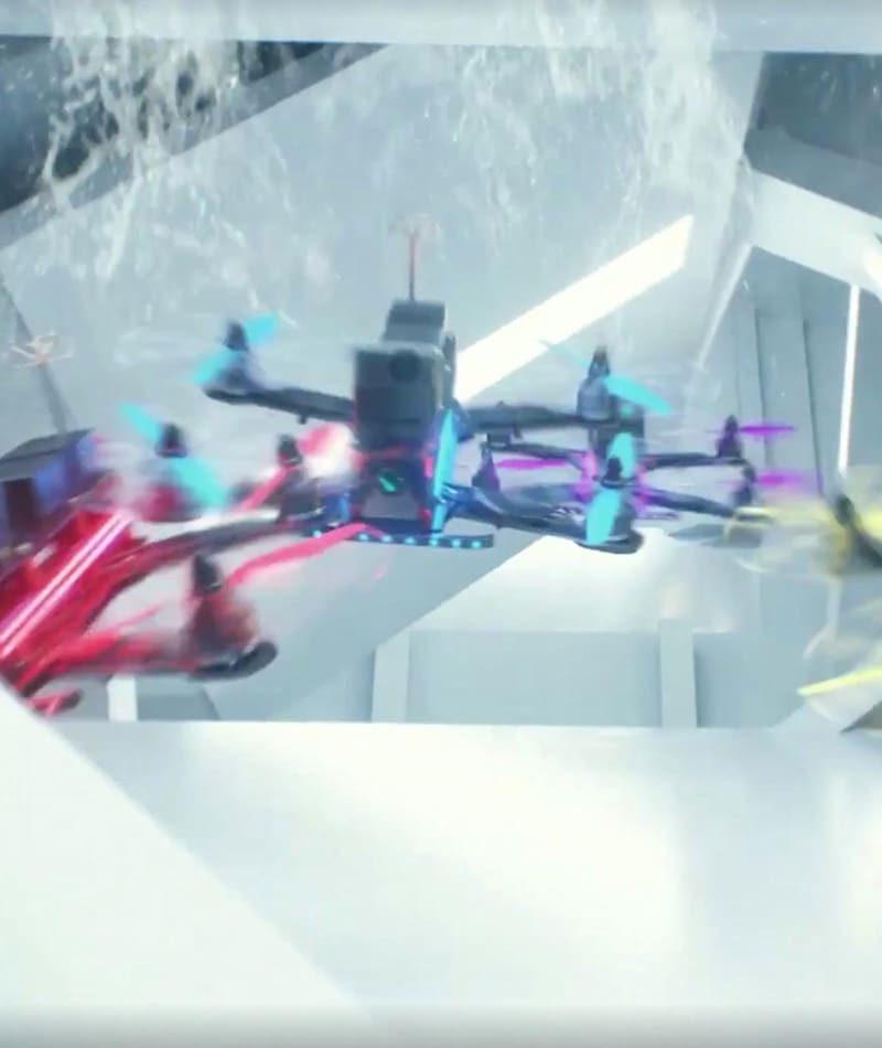 Red deals bull drone