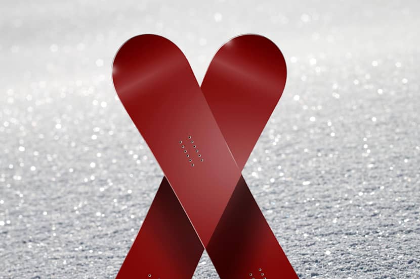Way To Celebrate Valentine's Day Red Hearts Ribbon
