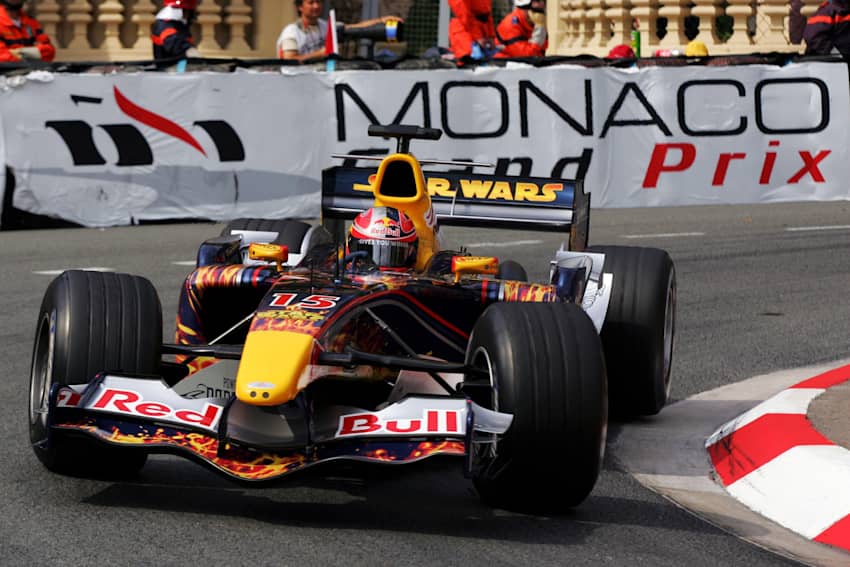 Star Wars on the Red Bull Racing F1 cars at Monaco 2005