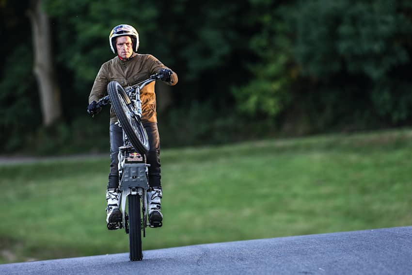 How to wheelie a motorcycle with Dougie Lampkin Video