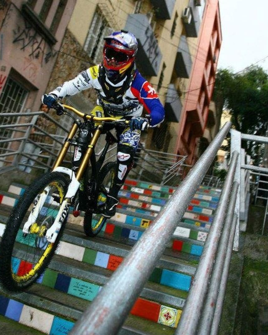 urban downhill mountain biking