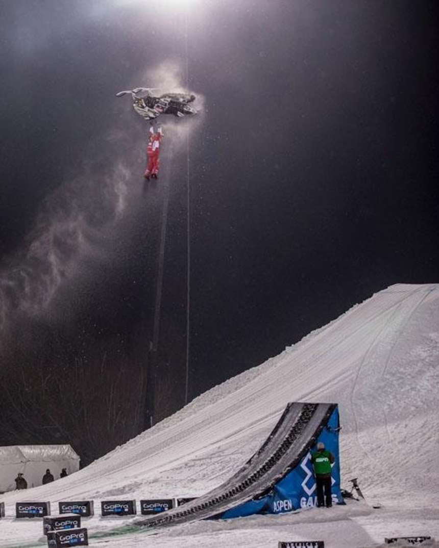 Levi Lavallee X Games Snowmobile Freestyle Video