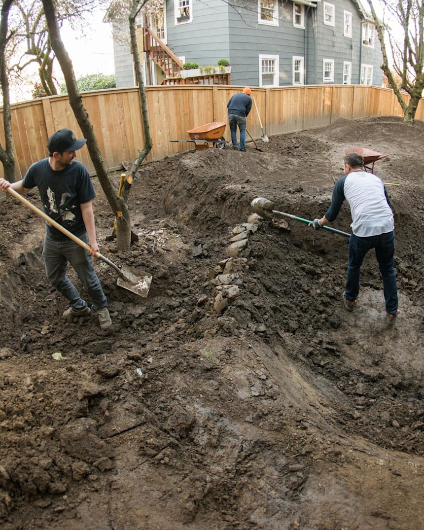 small backyard pump track