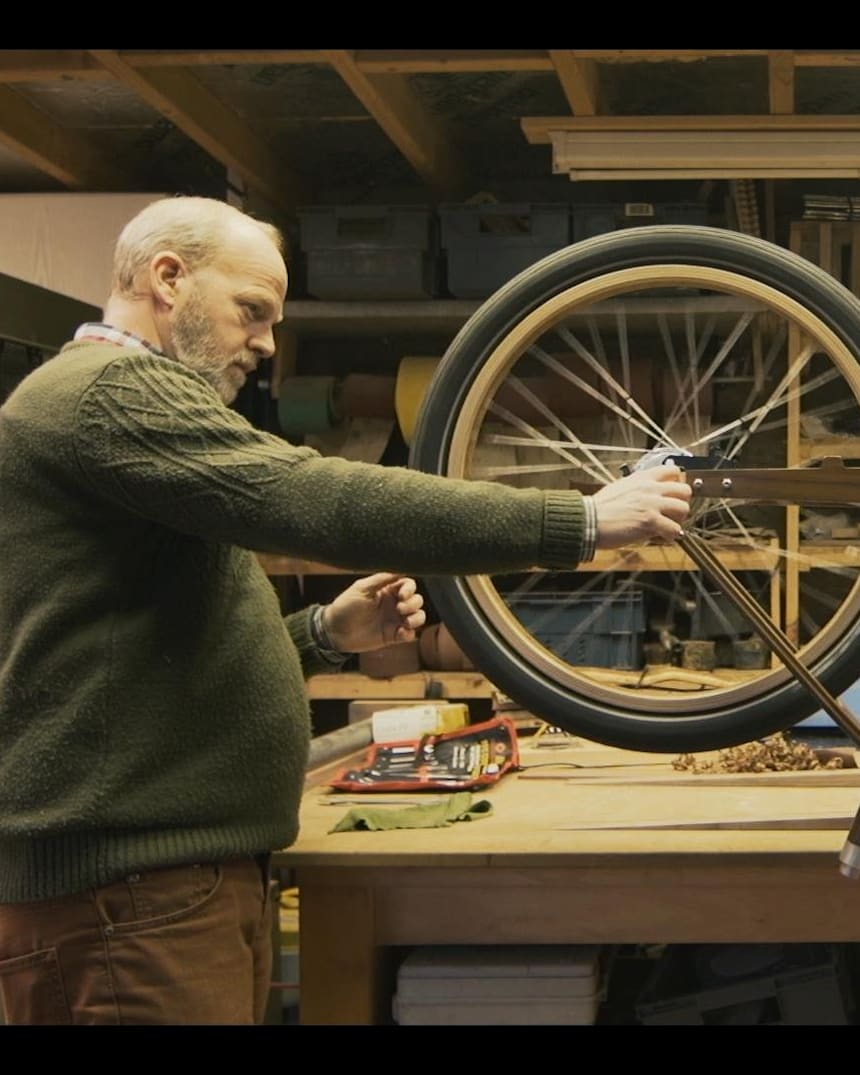 making a wooden bike